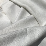60" 100% Cotton Baby Chenille 6.5 OZ White Apparel Woven Fabric By the Yard - APC Fabrics