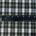 60" 100% Cotton Yarn Dyed Checkered Gingham Green Yellow & White Woven Fabric By the Yard - APC Fabrics
