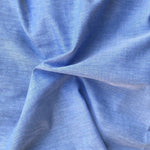 58" 100% Cotton Pima Chambray Voile Baby Blue Light Woven Fabric By the Yard - APC Fabrics