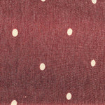 52" French Terry Cotton Blend Polka Dot Burgundy Red & Charcoal Gray Apparel Knit Fabric By the Yard - APC Fabrics