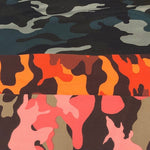 60" 100% Polyester 6 OZ Camoflauge Camouflage Camo Print Green, Orange, Pink, Apparel & Face Mask Woven Fabric By the Yard - APC Fabrics