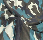 60" 100% Polyester 6 OZ Green Camoflauge Camouflage Camo Print Face Mask Woven Fabric By the Yard - APC Fabrics