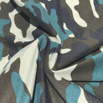 60" 100% Polyester 6 OZ Green Camoflauge Camouflage Camo Print Face Mask Woven Fabric By the Yard - APC Fabrics