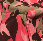 60" 100% Polyester 6 OZ Pink Camoflauge Camouflage Camo Print Apparel & Face Mask Woven Fabric By the Yard - APC Fabrics