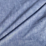 60" Linen & Cotton Chambray USA Made Light Blue Two Toned Cross Dye 5 OZ Apparel and Face Mask Woven Fabric By the Yard | APC Fabrics