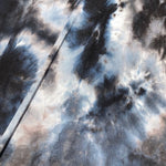 60” Modal & Spandex Stretch Tie Dyed Tie Dye Black White Blue Cloud Apparel and Face Mask Jersey Knit Fabric By the Yard | APC Fabrics
