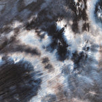 60” Modal & Spandex Stretch Tie Dyed Tie Dye Black White Blue Cloud Apparel and Face Mask Jersey Knit Fabric By the Yard | APC Fabrics