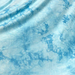 60” Bamboo & Spandex Elastane Lycra Stretch 5 OZ Tie Dyed Sky Blue Cloud Apparel and Face Mask Knit Fabric By the Yard | APC Fabrics