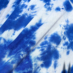 60” Modal & Spandex Lycra Stretch Tie Dyed Ocean Blue & White Apparel and Face Mask Jersey Knit Fabric By the Yard | APC Fabrics