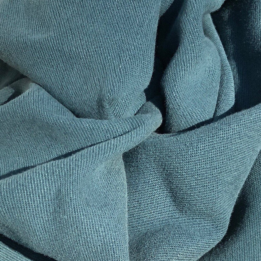 58" 100% Tencel Lyocell Gabardine Twill Enzymed Wash Medium Weight Marine Teal Blue Woven Fabric By the Yard | APC Fabrics