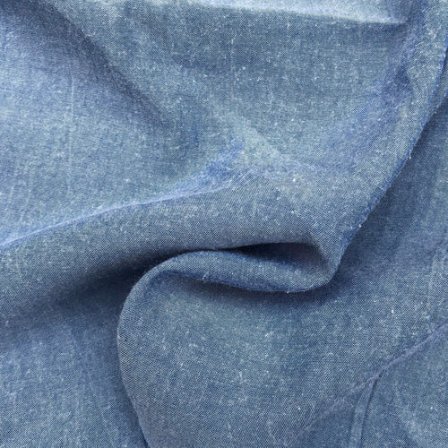 58" 100% Tencel Lyocell Twill Enzymed Wash Medium Weight 6 OZ Sky Blue Woven Fabric By the Yard | APC Fabrics