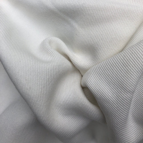 60” 100% Tencel Lyocell 10 OZ Bull Denim Twill PFD Off White Medium Weight Woven Fabric By the Yard | APC Fabrics