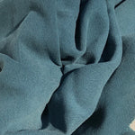 58" 100% Tencel Lyocell Gabardine Twill Enzymed Wash Medium Weight Marine Teal Blue Woven Fabric By the Yard | APC Fabrics
