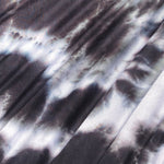 60” Modal 4-Way Stretch with Spandex 5 OZ Tie Dye Tie Dyed Black White Apparel Jersey Knit Fabric By the Yard | APC Fabrics