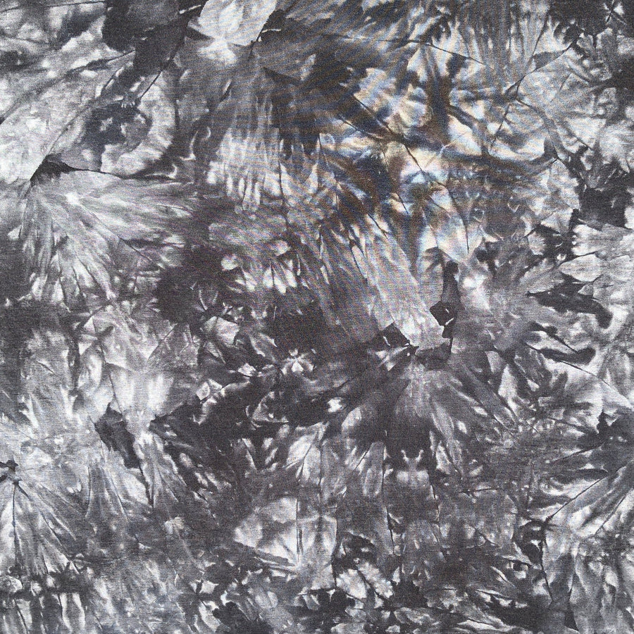 60” Bamboo & Spandex Stretch Tie Dyed Tie Dye Black Gray Apparel and Face Mask Jersey Knit Fabric By the Yard | APC Fabrics