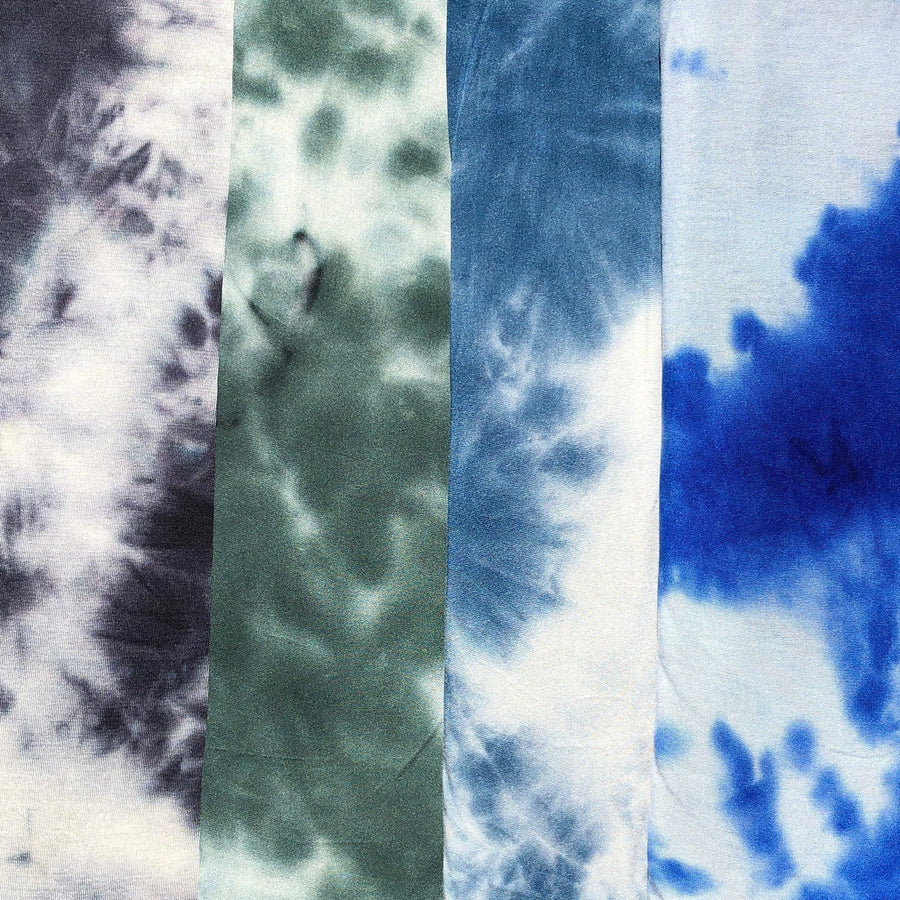 60” Modal & Spandex Stretch 5 OZ Tie Dyed Tie Dye Apparel Jersey Knit Fabric By the Yard | APC Fabrics