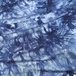 60” Bamboo & Spandex Stretch Tie Dyed Tie Dye Dark Navy Blue Apparel and Face Mask Jersey Knit Fabric By the Yard | APC Fabrics