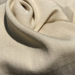 58" Merino Tencel Lyocell Wool Double Faced Jacquard Ivory Beige Apparel Woven Fabric By the Yard | APC Fabrics
