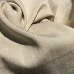 58" Merino Tencel Lyocell Wool Double Faced Jacquard Ivory Beige Apparel Woven Fabric By the Yard | APC Fabrics