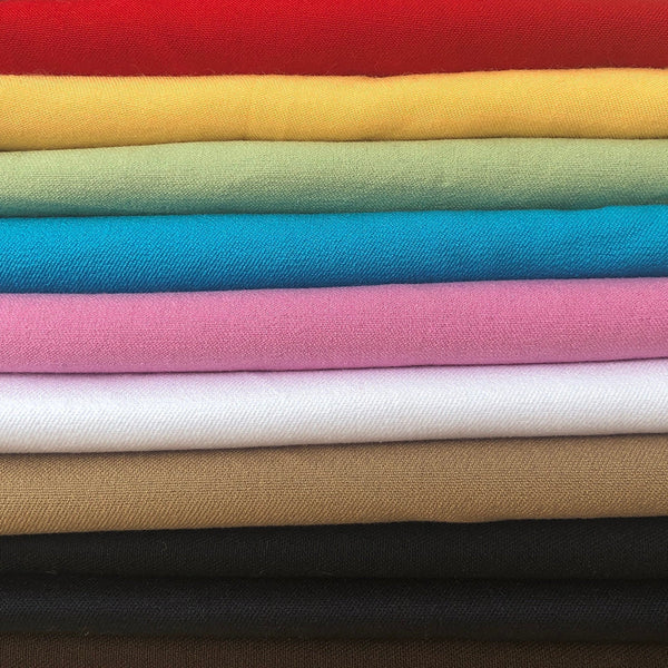 54"  Organic Cotton Twill 4 Way Stretch Spandex & Stretch Woven Fabric By the Yard | APC Fabrics