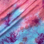 60” Bamboo 4-Way Stretch with Spandex Watermelon Cotton Candy Tie Dye Tie Dyed Apparel Jersey Knit Fabric By the Yard | APC Fabrics