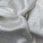 58" 100% Tencel Lyocell Boucle Satin White Woven Fabric By the Yard | APC Fabrics