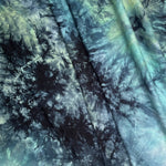 60” Bamboo 4-Way Stretch with Spandex Black Blue Green Mint Cloud Tie Dye Tie Dyed Apparel Jersey Knit Fabric By the Yard | APC Fabrics
