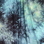 60” Bamboo 4-Way Stretch with Spandex Black Blue Green Mint Cloud Tie Dye Tie Dyed Apparel Jersey Knit Fabric By the Yard | APC Fabrics