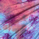 60” Bamboo 4-Way Stretch with Spandex Watermelon Cotton Candy Tie Dye Tie Dyed Apparel Jersey Knit Fabric By the Yard | APC Fabrics