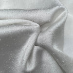 58" 100% Tencel Lyocell Boucle Satin White Woven Fabric By the Yard | APC Fabrics