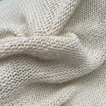 48" 100% Cotton Ivory Sweater Knit Apparel Fabric By the Half-Yard | APC Fabrics