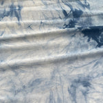 60” Bamboo 4-Way Stretch with Spandex Baby Blue Tie Dye Tie Dyed Apparel Jersey Knit Fabric By the Yard | APC Fabrics