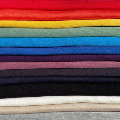 60” Bamboo & Rayon 4-Way Stretch with Spandex 200 GSM Solid Jersey Knit Fabric By the Yard | APC Fabrics