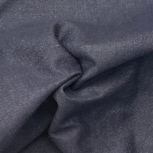 60" 100% Cotton Italian Denim Dark Indigo 10 OZ Woven Fabric By the Yard | APC Fabrics