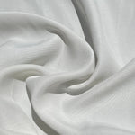 58" Peachskin Acetate White 6 OZ Faille Woven Fabric By the Yard | APC Fabrics