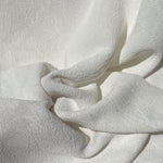 58" 100% Rayon Floral Jacquard PFD White Woven Fabric By the Yard | APC Fabrics