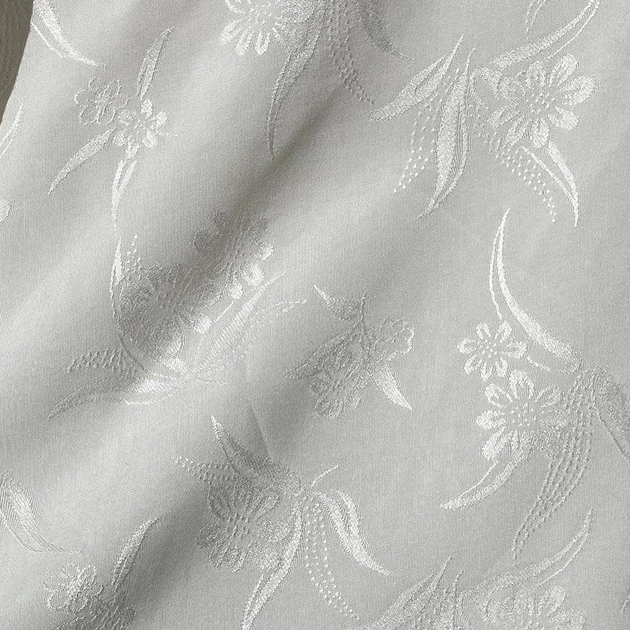 60" 100% Tencel Lyocell Satin Floral Jacquard 6 OZ Woven Fabric By the Yard | APC Fabrics