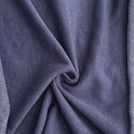 58" 100% Cotton Fleece Solid Dark Indigo Navy Blue for Apparel & Sweaters Heavy French Knit Fabric By the Yard | APC Fabrics
