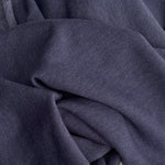 58" 100% Cotton Fleece Solid Dark Indigo Navy Blue for Apparel & Sweaters Heavy French Knit Fabric By the Yard | APC Fabrics