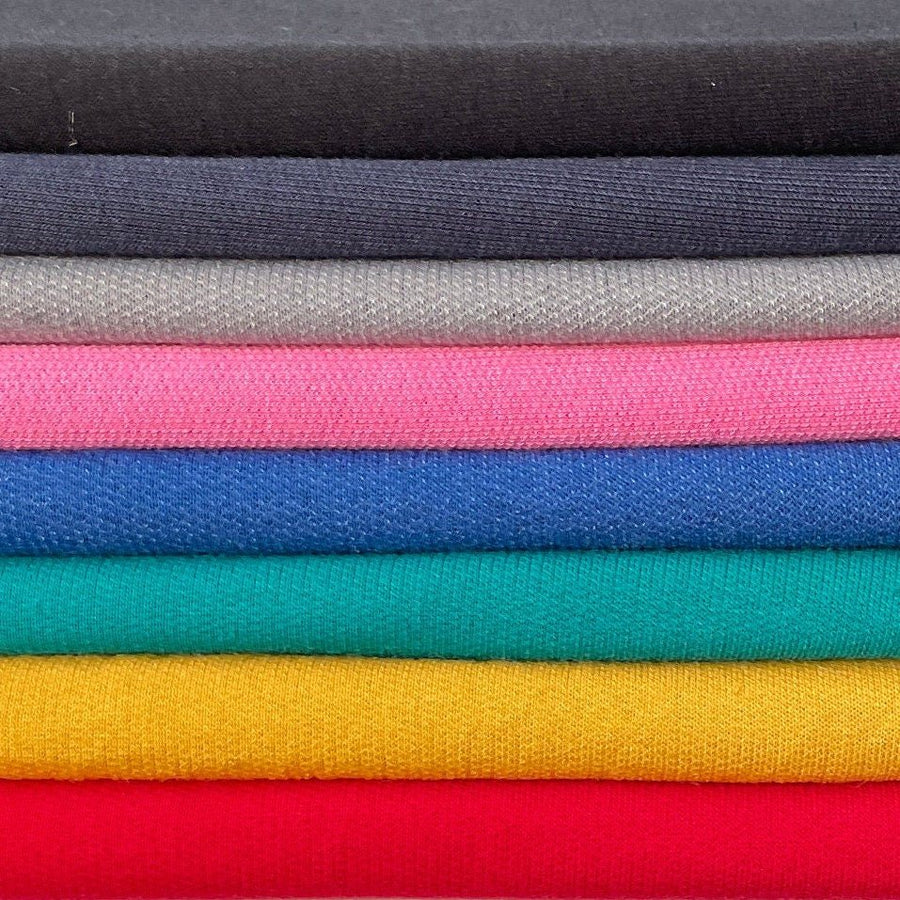 58" Cotton Baby French Terry Spandex with Stretch 9 OZ Knit Fabric By the Yard | APC Fabrics
