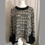 60" Modal Egyptian Print with Spandex & Stretch Ivory Cream Beige Black Jersey Knit Fabric By the Yard | APC Fabrics