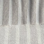 58" Cotton Rayon 11 Oz French Terry Cloth Yarn Dyed Khaki Beige & White Striped Loop Terry Knit Fabric By the Yard | APC Fabrics