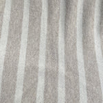 58" Cotton Rayon 11 Oz French Terry Cloth Yarn Dyed Khaki Beige & White Striped Loop Terry Knit Fabric By the Yard | APC Fabrics