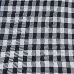 58" French Terry 100% Cotton 10 OZ Black White Flannel Gingham Checkered Knit Fabric By the Yard | APC Fabrics