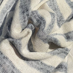 58" Rayon Hachi Striped 6 OZ Khaki Ivory & Gray Knit Fabric By the Yard | APC Fabrics