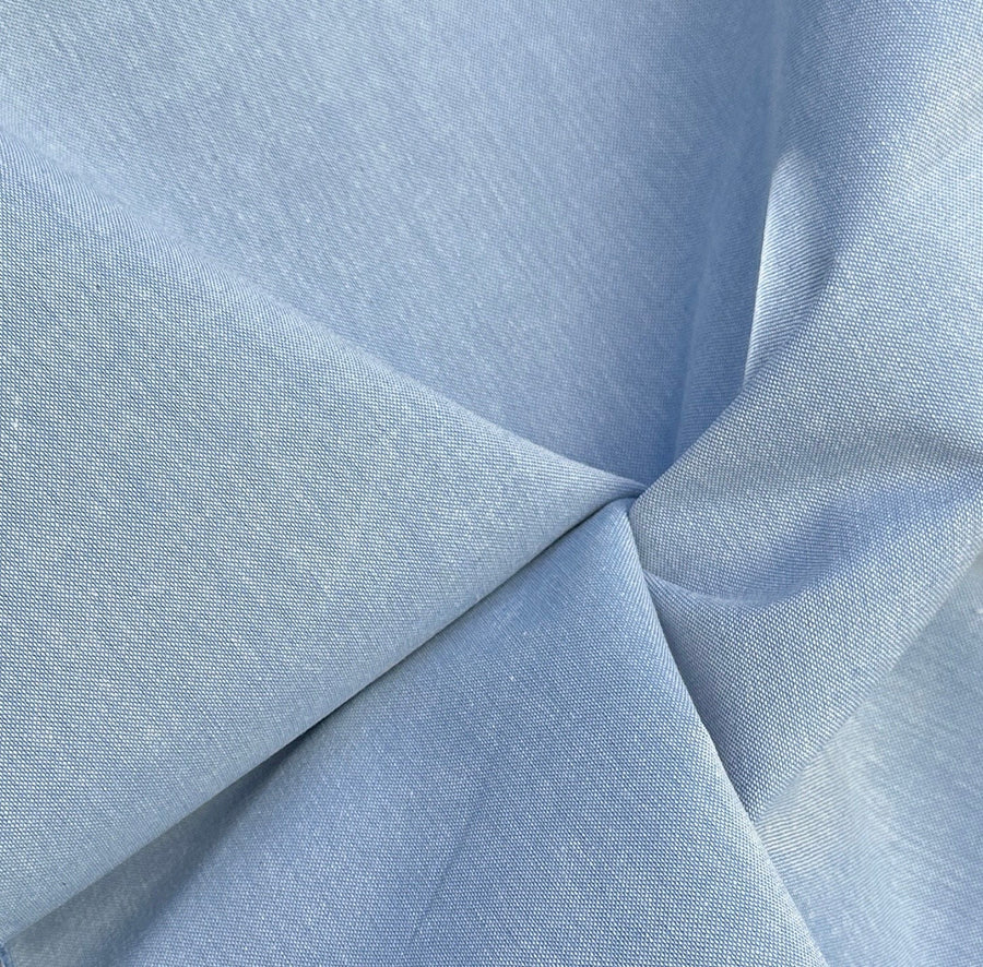 60" 100% Cotton Chambray Baby Blue 8 OZ Medium Weight Woven Fabric By the Yard | APC Fabrics