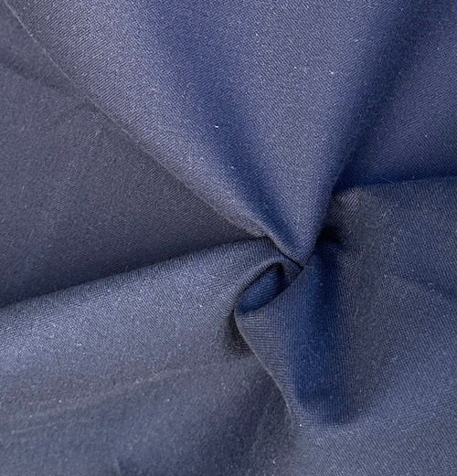 58" 100% Rayon Challis Broadcloth Dark Navy Blue Sheer Woven Fabric By the Yard | APC Fabrics