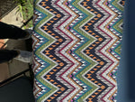 60" Rainbow Colorful Abstract Designed Woven Fabric By the Yard