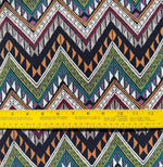 60" Rainbow Colorful Abstract Designed Woven Fabric By the Yard